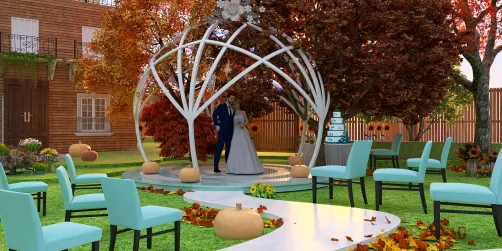 September Backyard Wedding