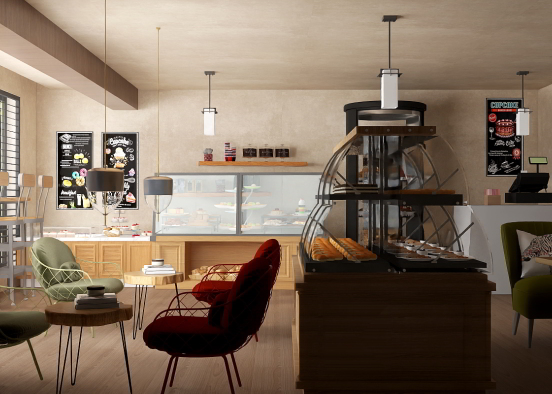 Coffee shop  Design Rendering