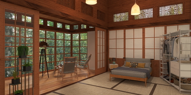 bedroom in japanese style