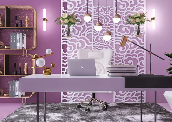 Sparkle in Small Spaces (Home Office) Design Rendering