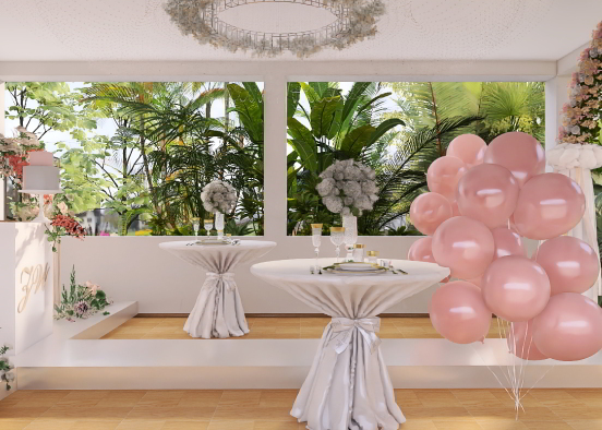 A wedding after party  Design Rendering