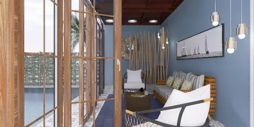 Poolside sunroom
