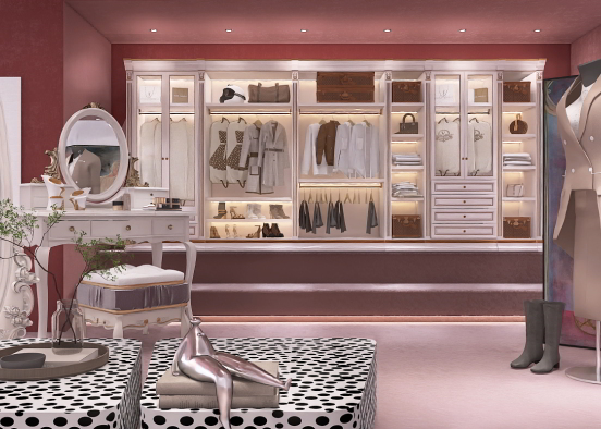 Dressing room for ladies.🩰 Design Rendering