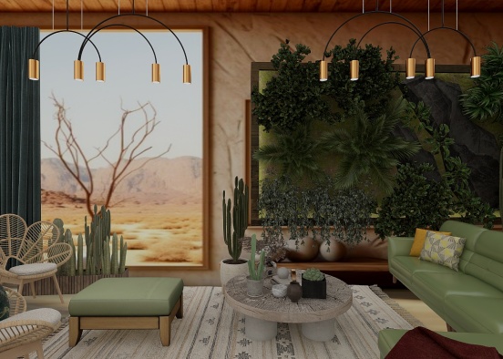 Green Desert Dream 🪴🏜️🌵 Design Rendering