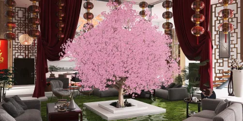 ⛩🌸🍃🏛📚 Chinese Sakura Tree House