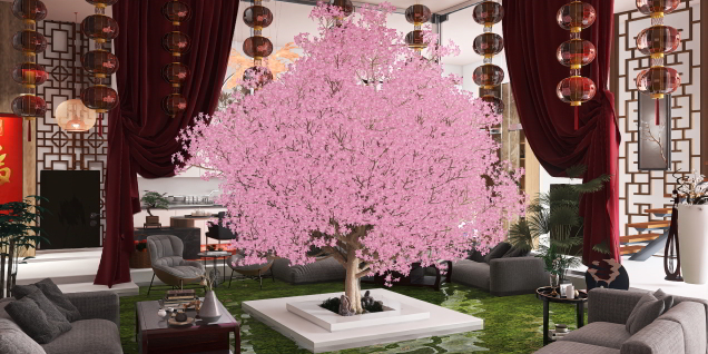 ⛩🌸🍃🏛📚 Chinese Sakura Tree House