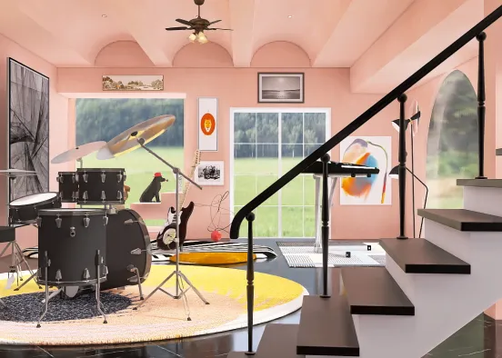 # TEENAGE KIDS BAND PRACTICE Renderização de Design
