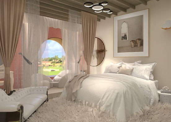 stylish bedroom design  Design Rendering