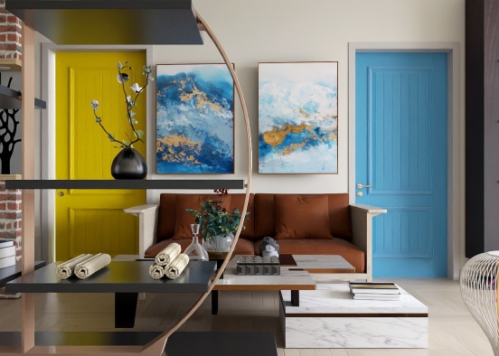 Entrance living room idea 💡 Design Rendering
