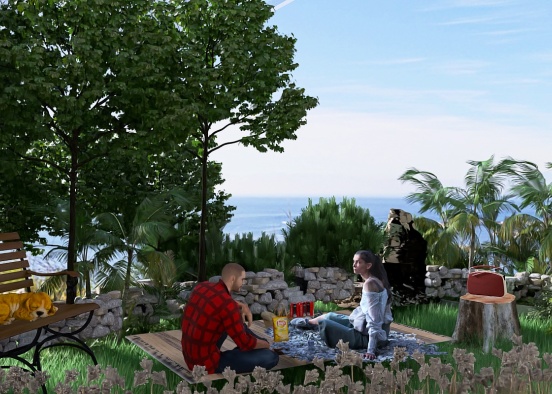 P is for Peaceful Picnic.  Design Rendering