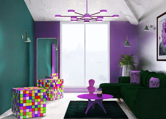 Colourful area talking Design Rendering