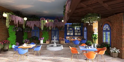 Charming Reading Courtyard 
