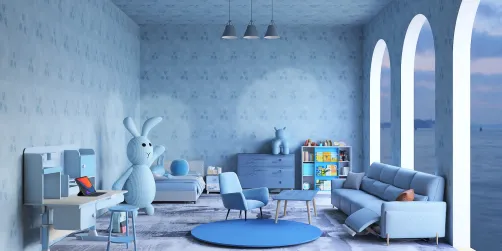 A Blue Kids room