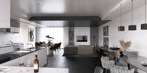 Open concept living area