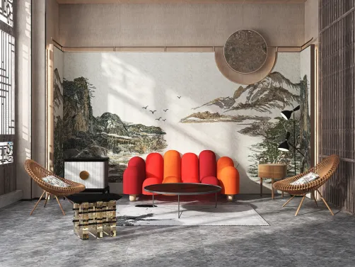 Inspired by the Asian dressing room interior design 