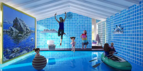 Отдых  в бассейне 