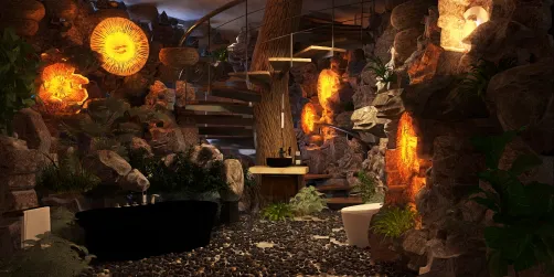 Cave Bathroom