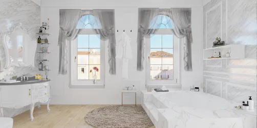White bathroom
