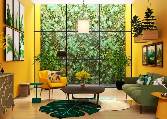 Yellow and green. Design Rendering