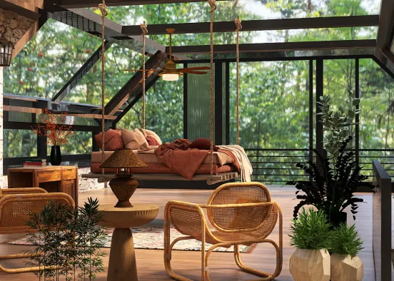 Airbnb infinite Window ceiling Design Rendering