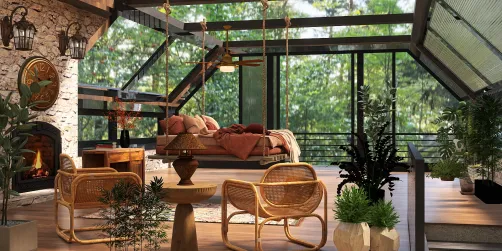Airbnb infinite Window ceiling