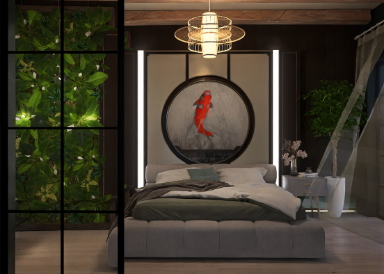 Bedroom with lighting💡 Design Rendering