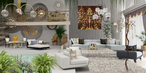 luxury in gold and white