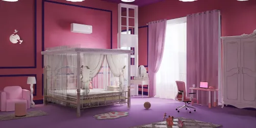 A beautiful Barbie room for girls 