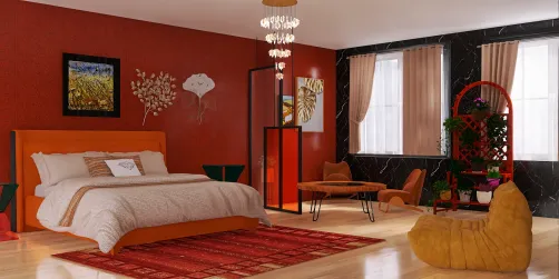 Idk an orange room I gess