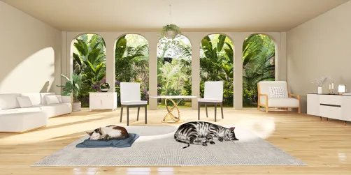 A cute little room for my 2 cats that died..