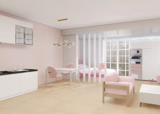 barbie apartment  Design Rendering
