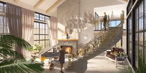 Living Room (Not as much modestly chic)