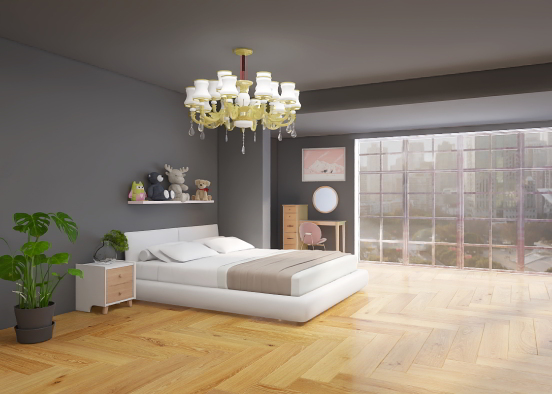 Comfy bedroom  Design Rendering