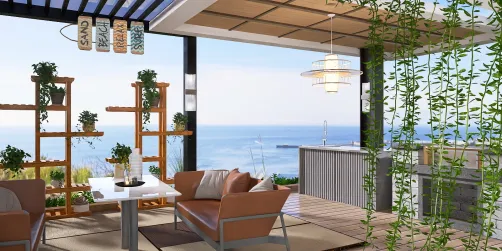 Outdoor dining area 