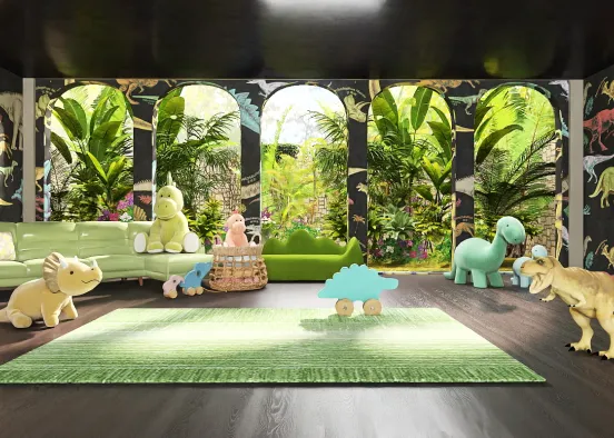 Dino living room Design Rendering