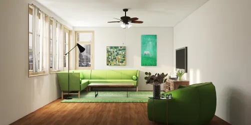 Green living room