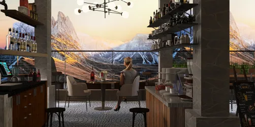 Mountain view bar and cafe 