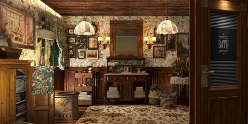 Country Powder Room