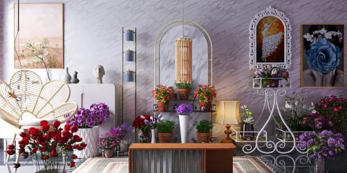 Flower corner room idea 💡