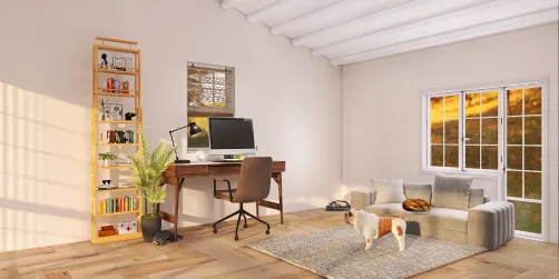 cozy home office 