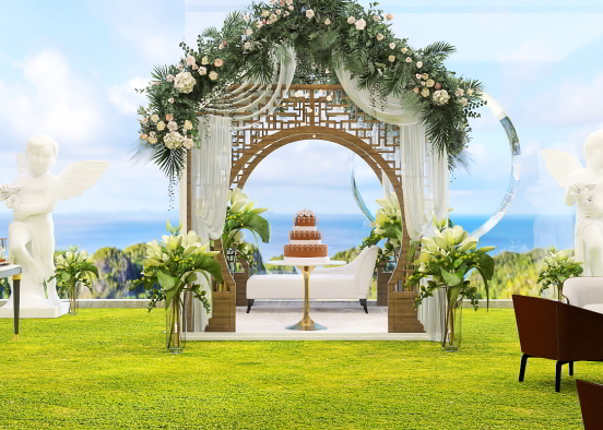Wedding celebration by the sea Design Rendering