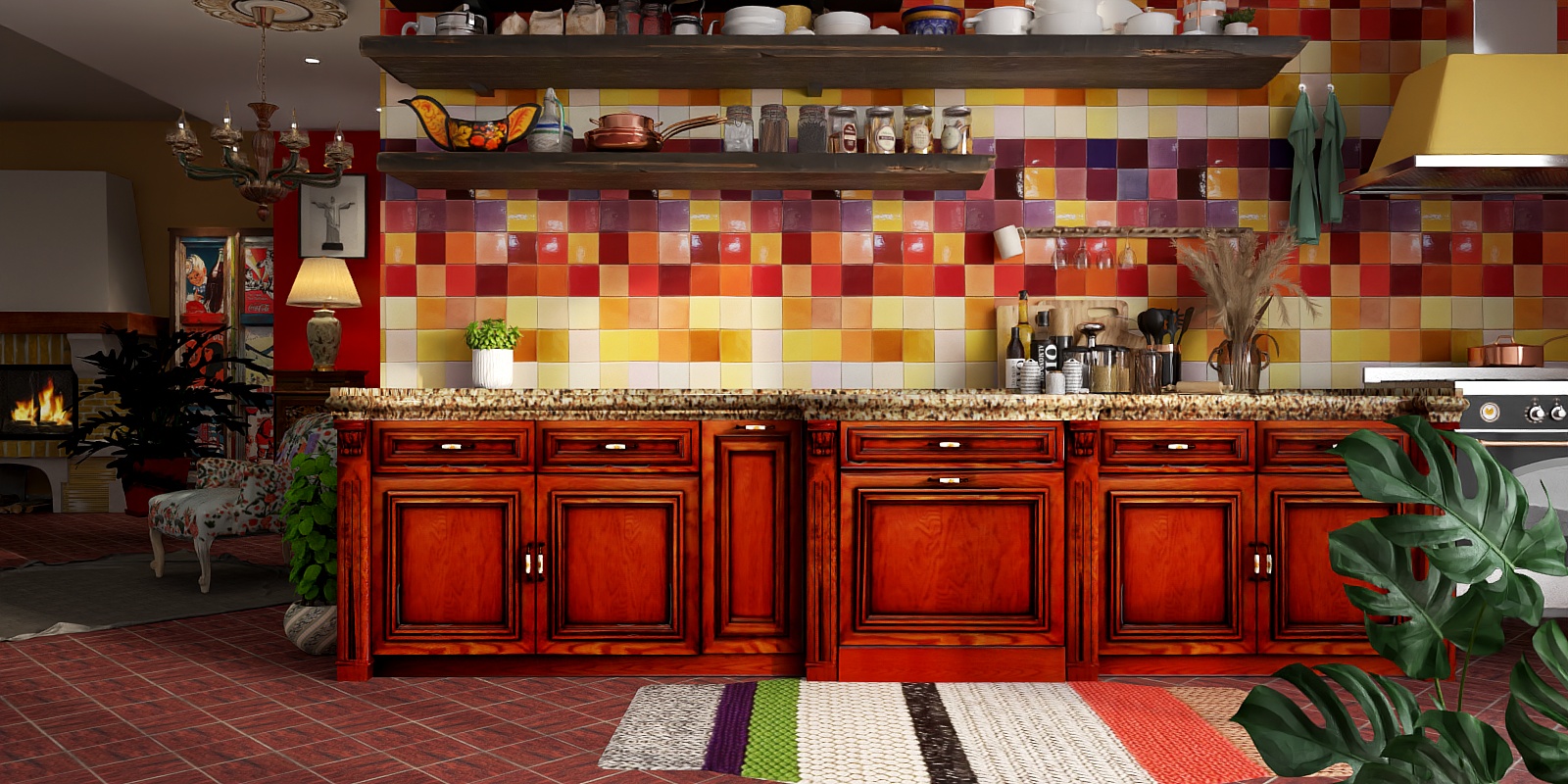 A Mexican kitchen🧡💛❤️💚🩵