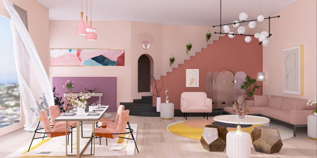 Pink pretty room