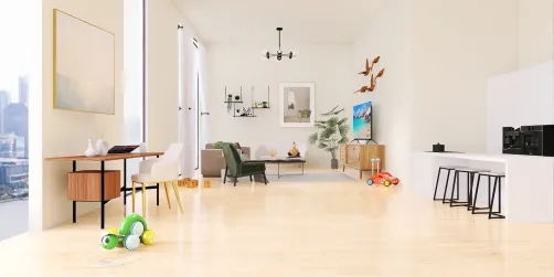 Open plan living room 