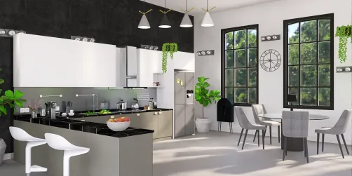 Dark kitchen 