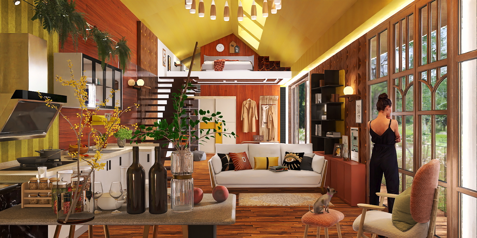 Tiny house for young & free