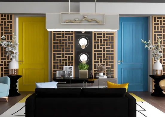 Colorful Room  Design Rendering