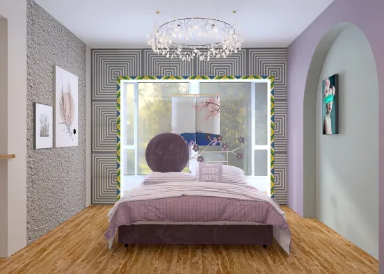 Blossom bedroom Design Rendering