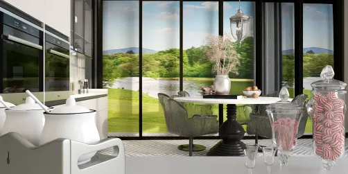 "Scenic Modern Kitchen"