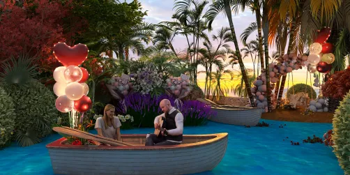 Romantic boat ride 